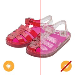 Gladiator Girl Jellies Sandal – 7 Pink by DelSol for Kids – 1 Pair Sandals