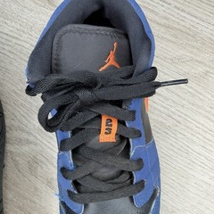 Nike Air Jordan 1 Low GS Size 6.5Y Blue Orange Black Youth