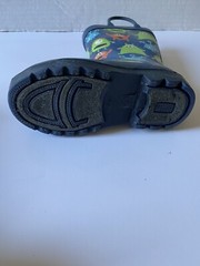 Western Chief Waterproof Rain Boots, Navy With Silly Monsters, Pull Up Handles