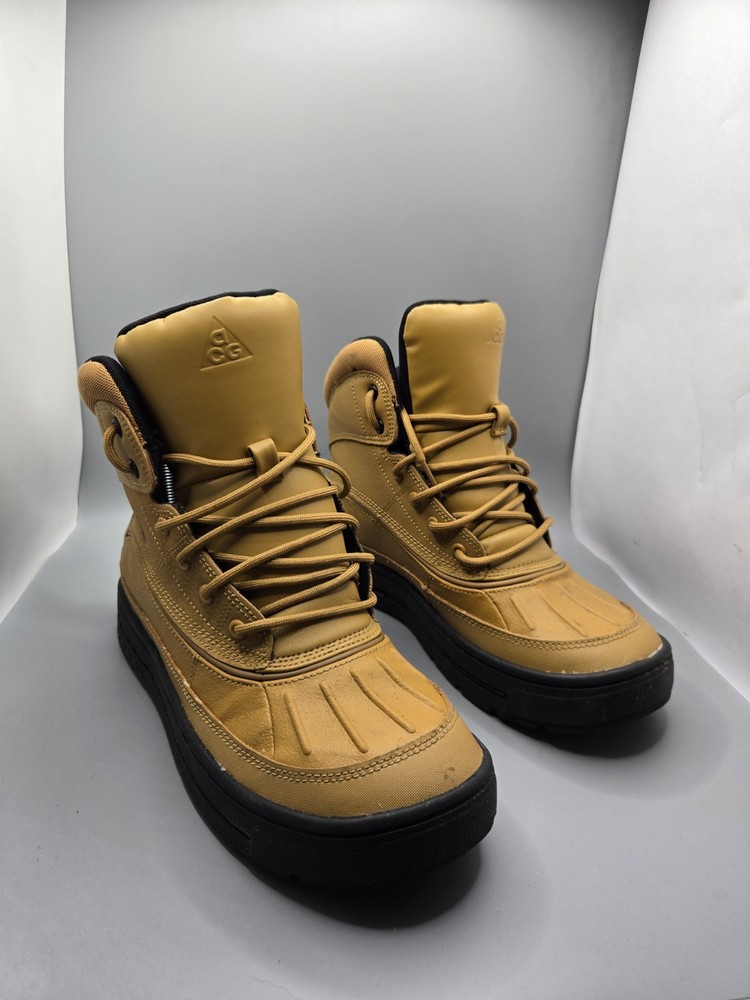 Nike ACG Manoa Leather Winter Boots Wheat Gold Black Youth Size 6Y 524872-703