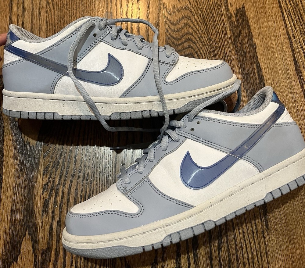 Nike Youth Dunk Low Next Nature GS Blue Whisper Iridescent (FJ4668-400) Size 6Y