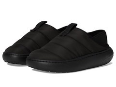 Crocs Big Kids‘ Classic Puff Moc Slippers – Black/Black