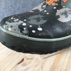 Bogs Classic Moons Boots Youth 6 Winter Pull On Round Toe Mid-Calf Gray Black
