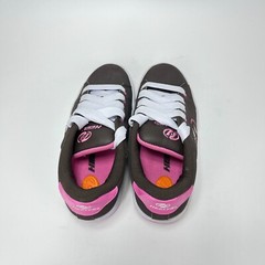 Heelys Roller Brown Pink White Laces 7348 Shoes Sneaker Youth Size 3