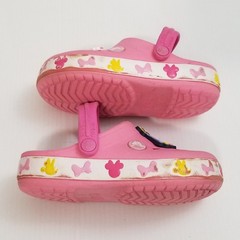 Crocs Toddlers Kids Fun Lab Mickey Lights Clogs Pink Sz 9 C Sandals With Charm