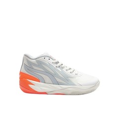 PUMA Mb.02 Whispers Basketball Youth Boys Grey, Orange Sneakers Athletic Shoes