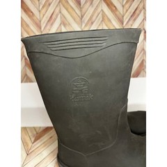 Kamik Riptide G Rubber Mid Calf Waterproof Rain Boots Black/Charcoal Kids Size 4