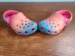 Crocs Classic Lined Slip-On Clog Unisex Kids Size C8 Multi-Color