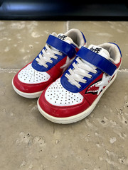 A Bathing Ape BAPE STA Shark Low – Red/Blue/White – Size US 13Y – Rare Colorway