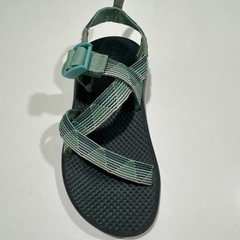 Chaco Marled Pine Youth 2 EcoTread Strappy Adjustable Sport Sandals Green Blue