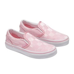 *NIB* Youth Vans Classic Slip On – Pink/White – Cherkerboard ~ Size 5.5 / EU 37