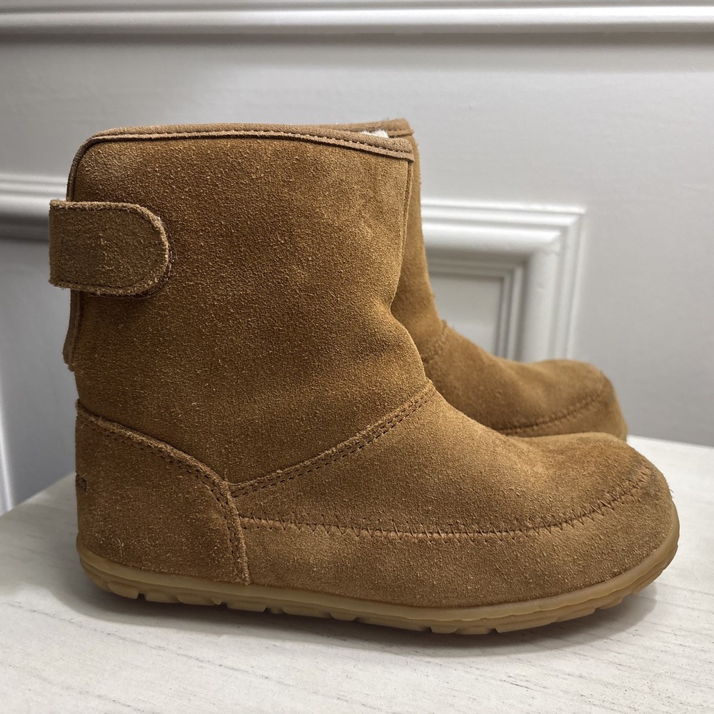 L.L. Bean Suede Sherpa wool Ankle Boots – Brown – Kids Size 12 – EUC Worn Once