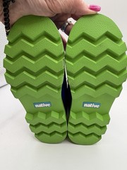Native Kensington Treklite Bloom Boots, Kids US: J1, EU:32.5, Blue,Green,Flame
