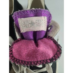 Converse All Star Purple Metallic Double Tongue 617675F Size 12 Youth Lace up