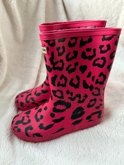 Hunter Kids First Classic Hybrid Print – Arcade Pink US 2B/3G/UK1/EU33
