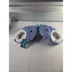 NWT Bundle Squishmallows Kids Slippers Size 4-5 Plush Rainbow & Whale