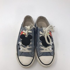 Zara Disney Sneakers Mickey Mouse Logo EUR 31 Blue Shoes Denim Kids Collab