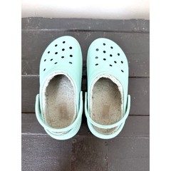 Crocs Classic Lined Clog Kids Aquamarine Blue Mint Slides Size Toddler Kids 13