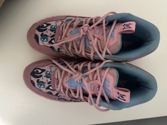 PUMA Unisex Pink Blue Multicolor Graphic High Top Athletic Sneakers Lace Up