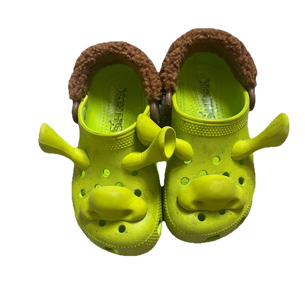 DreamWorks X Crocs Classic Clog Shrek Green Lime Toddler Little Kids – Size C12