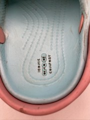 CROCS Crocband II Water Clogs Ice Blue Candy Pink White Toddler’s Size C4