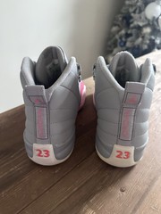 Nike Air Jordan 12 XII Retro PS Wolf Grey Racer Pink 510816-060 Size 6.5Y