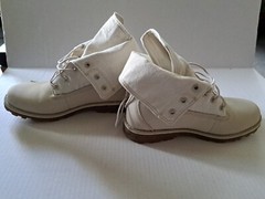 Timberland Auth Canvas Fold Down Cement Youth/ Junior’s Size 5