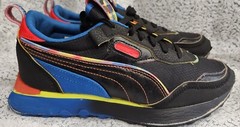 PUMA Rider FV NT Skate Black Multi color youth or mens shoe size 5.5