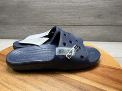 Classic Crocs navy blue slid on relaxed fit sandals h4 M3 W5 NWT