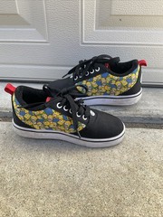The Simpsons Heelys X Pro Prints Wheels Skating Shoes Black and Sky Blue Size 2