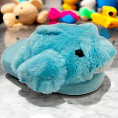 Adorable Dolphin Pop-Up Slippers – Perfect Toddler 5-9T Gift! 🐬 Cozy & Fun!
