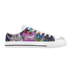 Alice in Wonderland Custom Low Top Canvas Sneaker Shoes For Kids