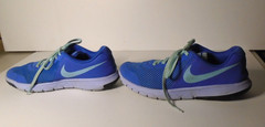 Kids Size 7Y Nike Flex Experience RN 7 Blue Mesh Athletic Sneakers Unisex