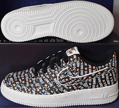 2018 Nike Air Force 1 Premium Just Do It Pack Black Youth SZ 6Y ( AO3977-001 )