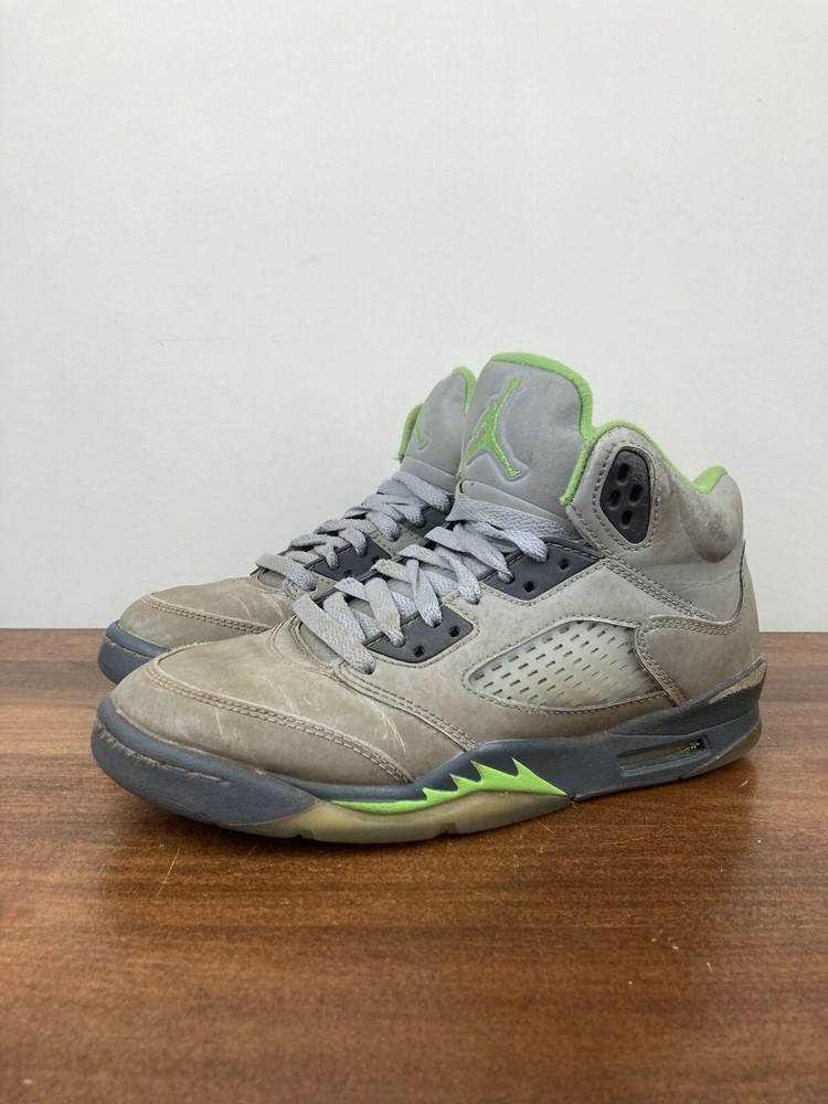 Air Jordan 5 Retro Light Mint Green Light Grey Dark Grey Size 5.5Y DQ3734-003
