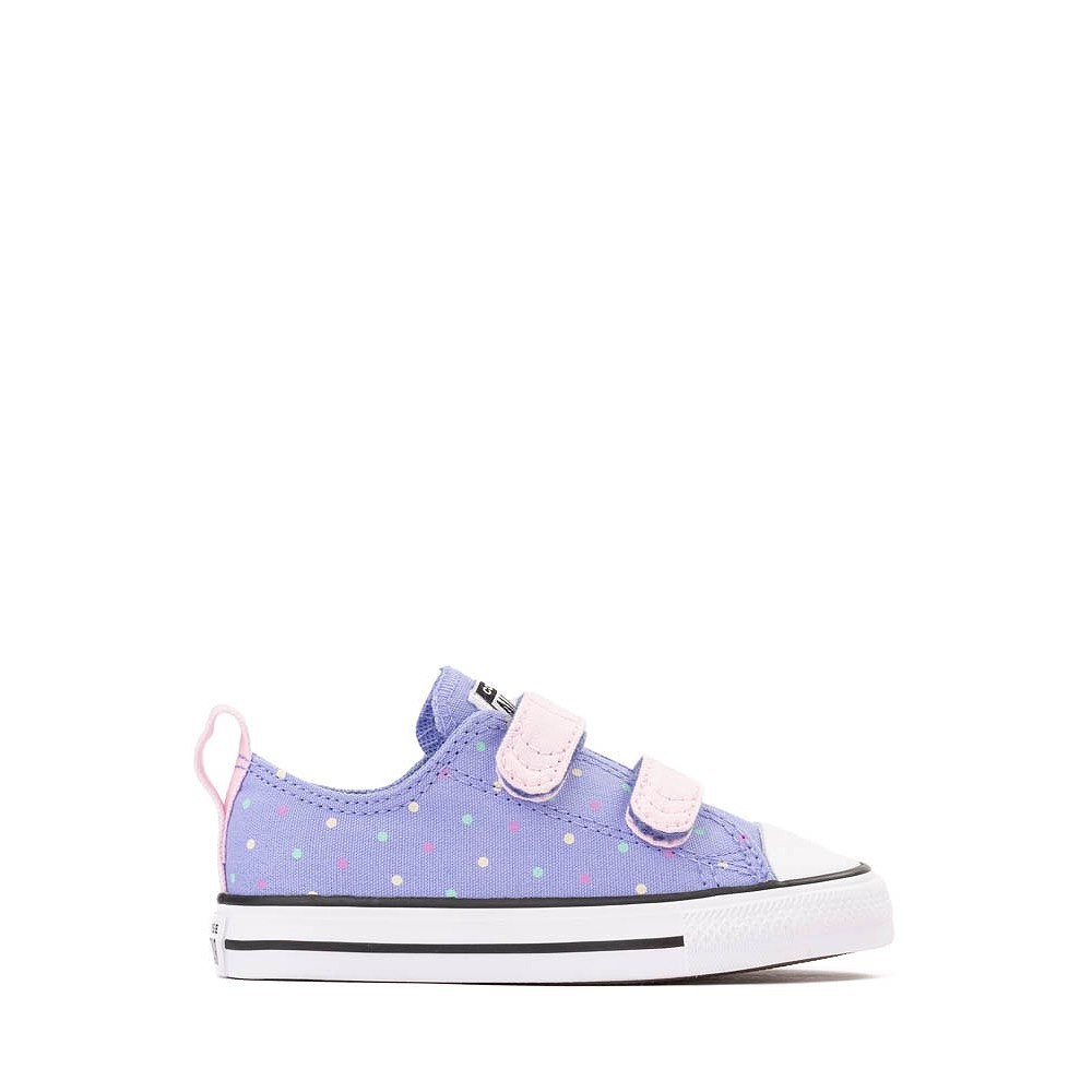 Converse Chuck Taylor All Star Polka Dot Toddler Baby Boys Girls Sneakers Purple