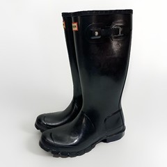 Hunter KidsOriginal Kids Gloss Boots black Size Girl 5 Boys 4 US 36 EU 3 UK