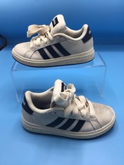 adidas Grand Court 00s K Unisex Kids Suede Sneakers Beige Black Sz 11