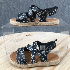 OshKosh B’Gosh Sandals Child 7 Petal Espadrille Blue Ankle Strap Casual OS22G04B