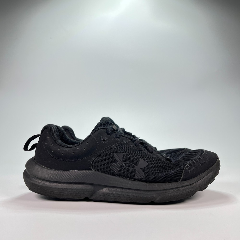 Under Armour Charged Assert 10 Black Running Shoes 3026182-002 Youth Size 6.5Y