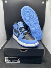 Nike Air Jordan 1 Mid (GS) University Blue Black Size 4Y/5.5W DQ8423-401