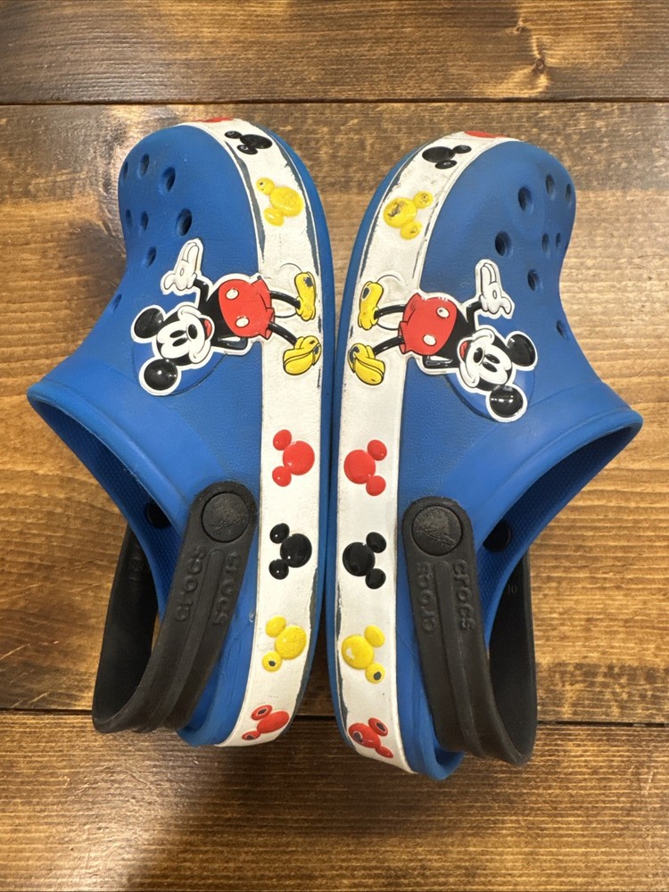 Mickey Mouse Crocs Kids‘ Fun Lab Band Clogs Junior 3 Kids Disney Blue Sandals