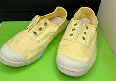 Cienta YELLOW Big Kids Shoes EU 32 US Size 1 Slip On Boat No Laces Made in Spain