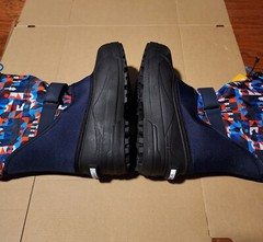 Columbia Winter Boots Size 5 Powderbug Plus II Insulated Snow Navy/Static Blue