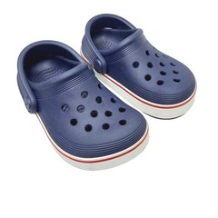 Crocs Crocband Off Court Clog Kids Size C7 Navy Blue Slip On Water Shoes