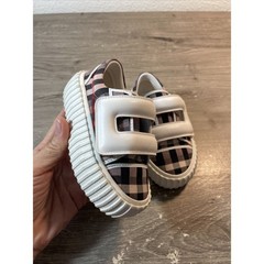 Burberry Kids Check Pattern Sneakers Multicolor EU 23 Flat Heel