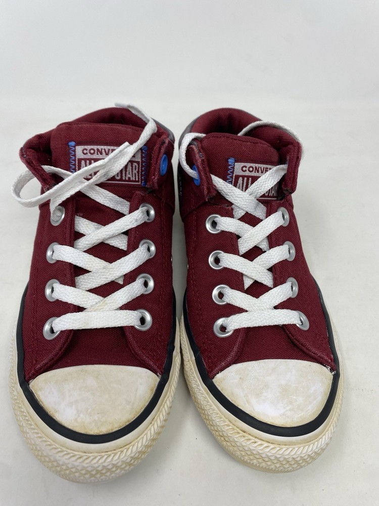 Converse All Star Chuck Taylor Axel Mid Top Size 1 Youth Maroon & Gray