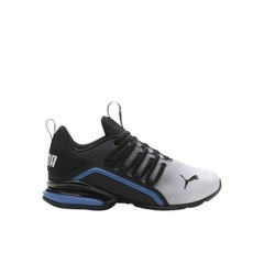 PUMA Axelion Mesh Printed Fade Lace Up Youth Boys Black, White Sneakers Casual