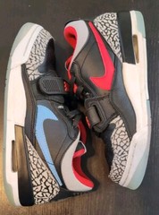 Nike Air Jordan Legacy 312 Low GS Black Blue Red CD9054-004 Size 5Y Women’s 6.5