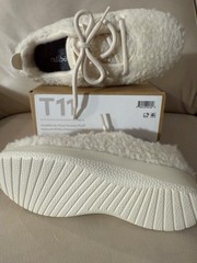 Allbirds Smallbirds Wool Runner Fluff Natural White Little Kid Shoes T11